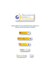 Gasto público de las administraciones públicas en materia de discapacidad en España