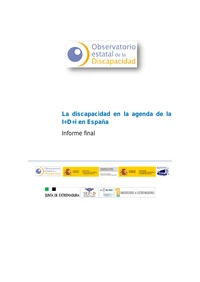 La discapacidad en la agenda de la I+D+i en España