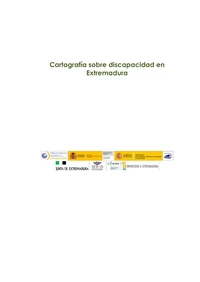 Cartografía sobre discapacidad en Extremadura